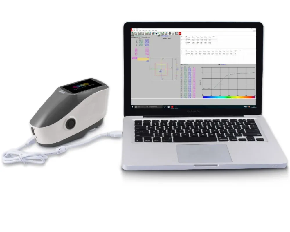 Цветной спектрозитометр CMYK CIE LAB хроматометр 45/0 спектрофотометр денситометр с