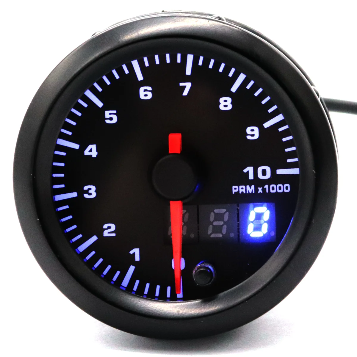 

1 PC 52mm 2 inch 7 Color Backlight 12V 4/6/8 Cylinder Adjustable 0-10000RPM Tachometer