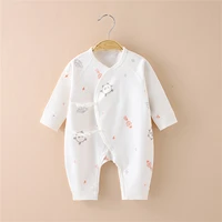 long sleeve rompers spring fall newborn baby clothes cotton infant boys girls bodysuit summer baby pajamas onesie 0 12m clothes