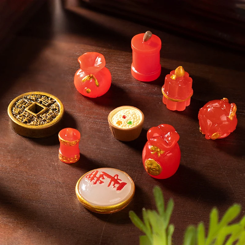 2025 Новый год счастливый мешок для денег фейерверки благословение орнамент рог