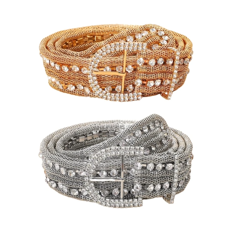 

L93F Harajuku ковбойский ремень со стразами, металлический ремень для взрослых