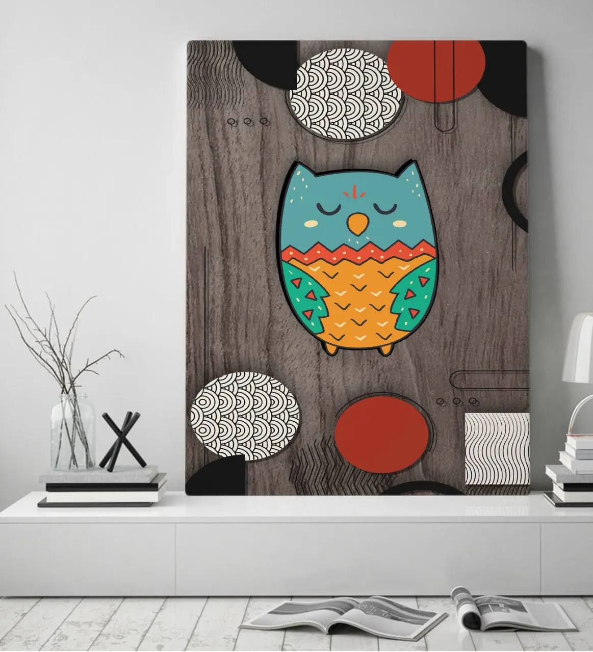 

Холщовый стол BK Home в виде совы 50x70 см-5