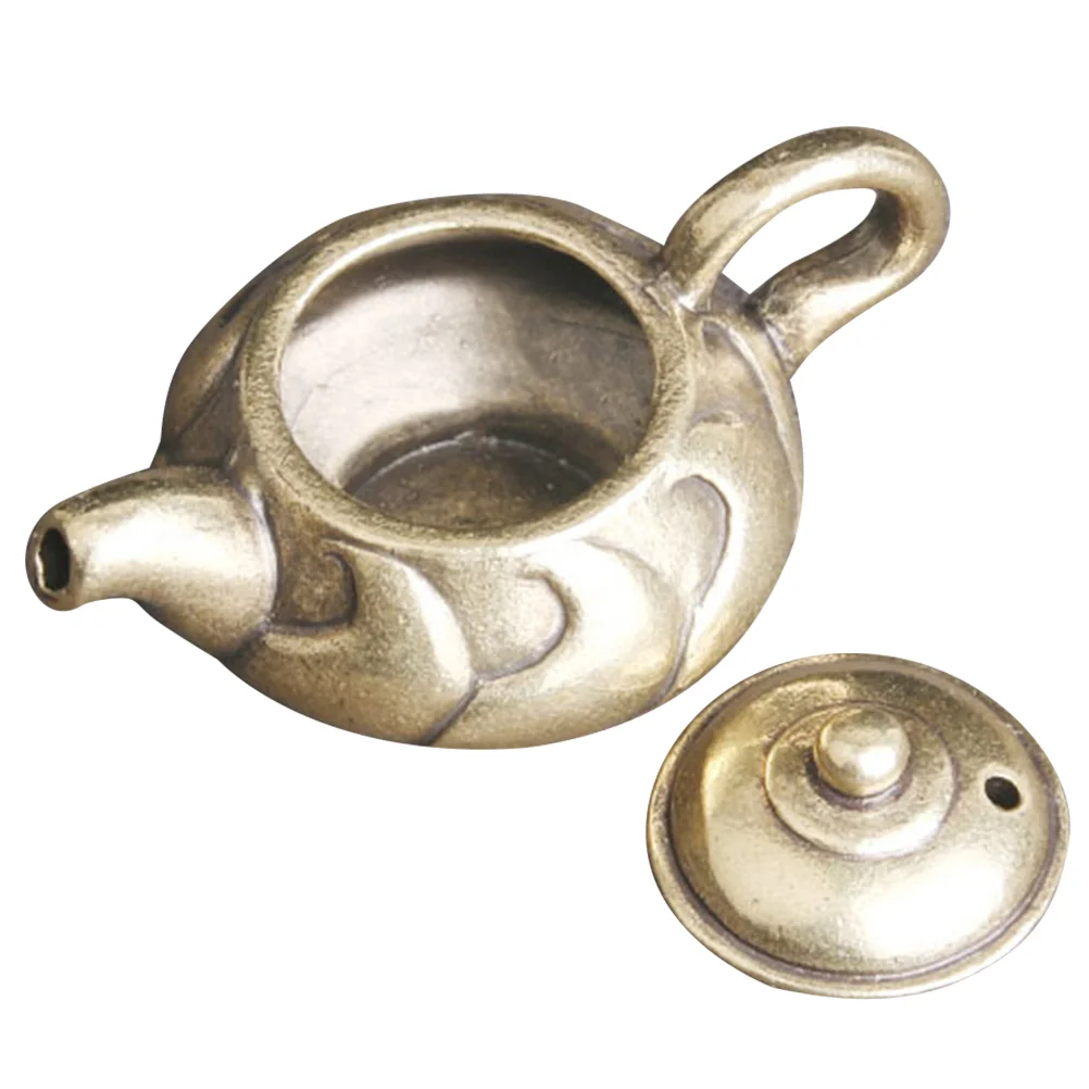 

Retro Brass teapot Figurine Brass teapot-shape Sculpture teapot teapot Shaped Brass Statue