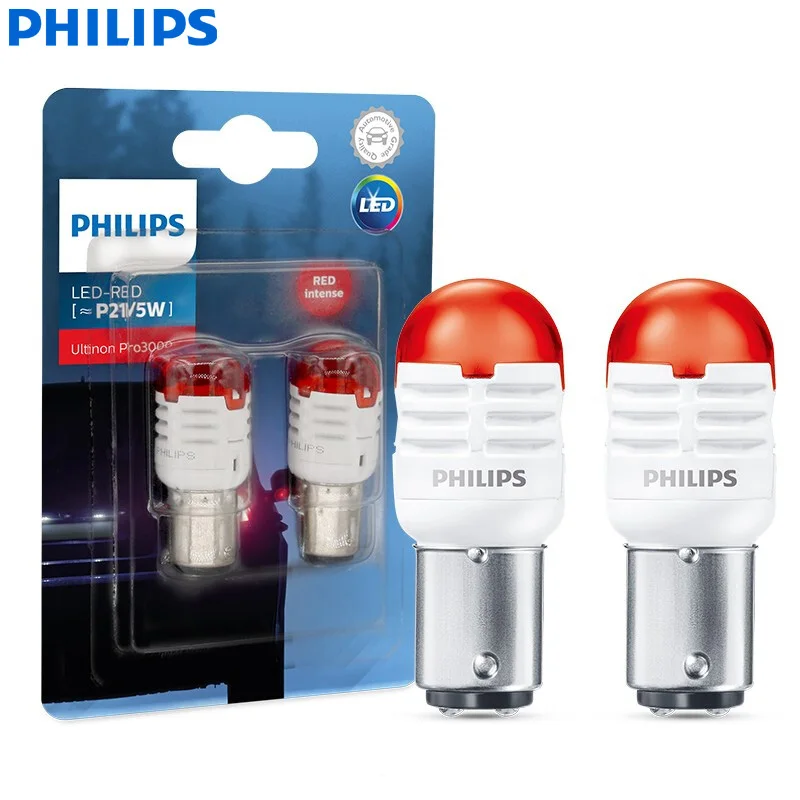 Лампа светодиодная Philips P21/5 Вт BAY15d 1157 Ultinon Pro3000 12 В 2 шт. |