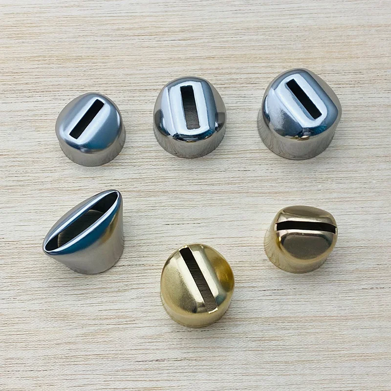 

5pcs/Set Brass / Stainless Steel Material Knife Handle Hoop Wood Handle Accessories for Kitchen Carving Knives DIY Making Parts