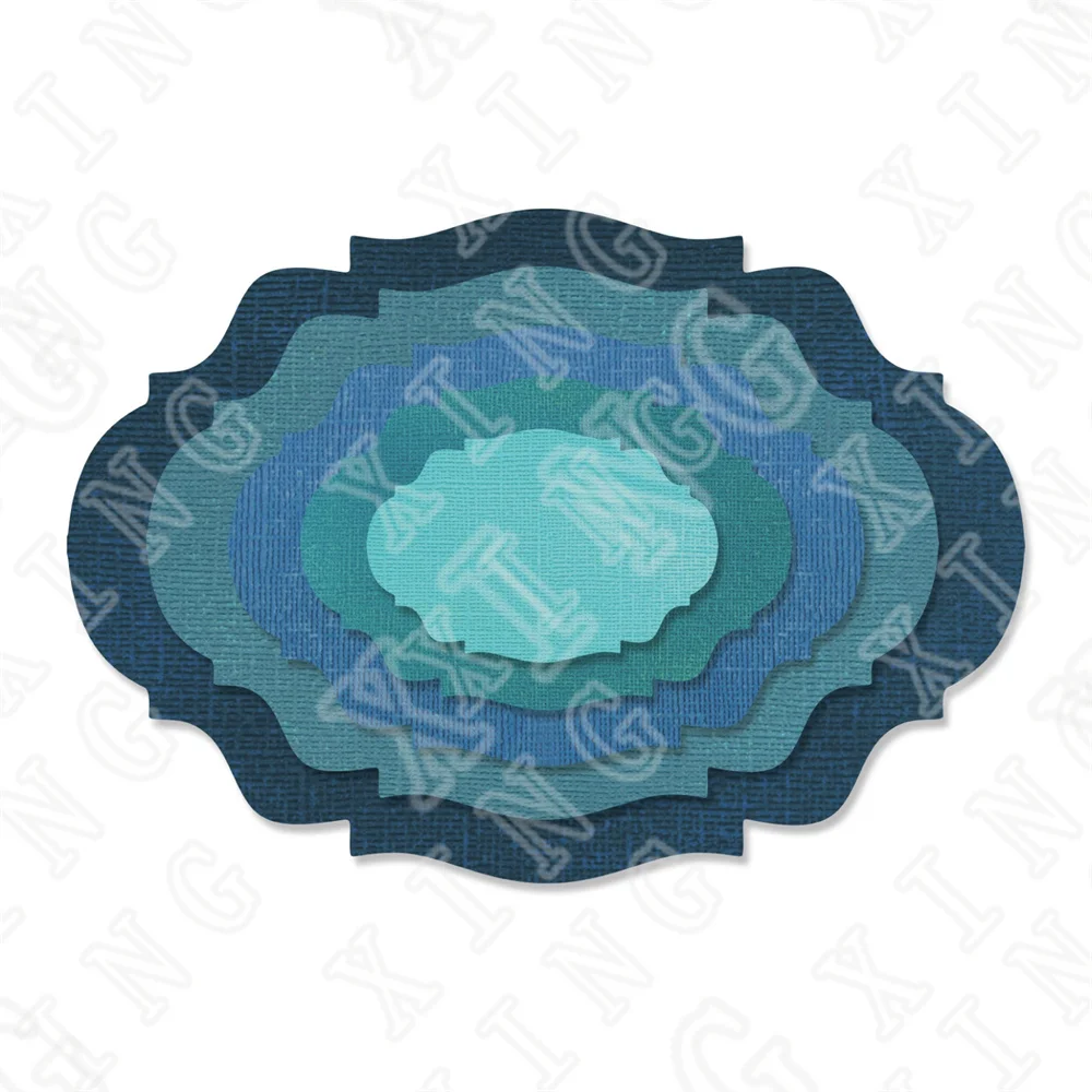 

Stacked Baroque Metal Cutting Dies Scrapbook Diary Decoration Stencil Embossing Template Diy Greeting Card Handmade 2022 New
