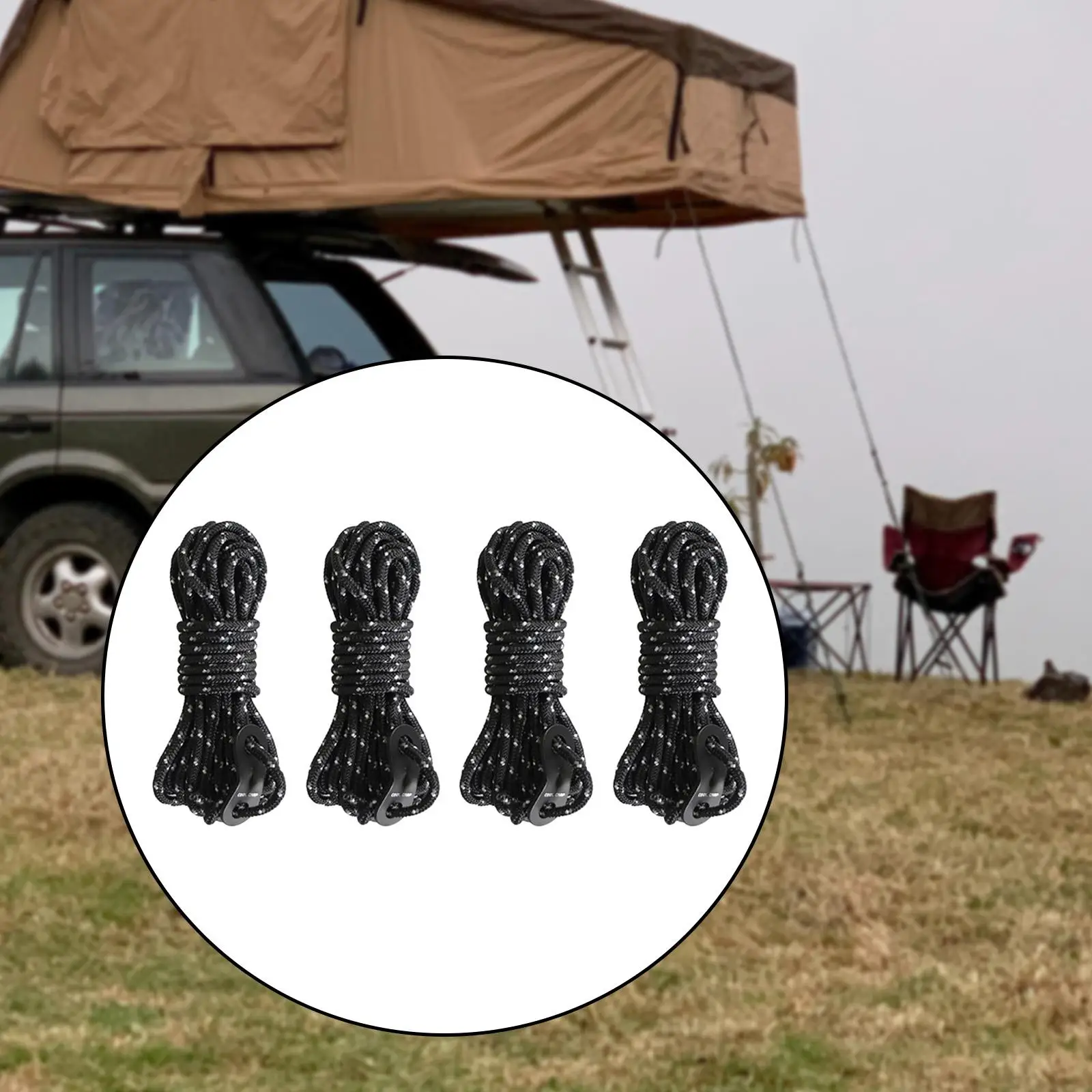 4 шт. мм веревка м многофункциональная для палатки с алюминиевым регулятором