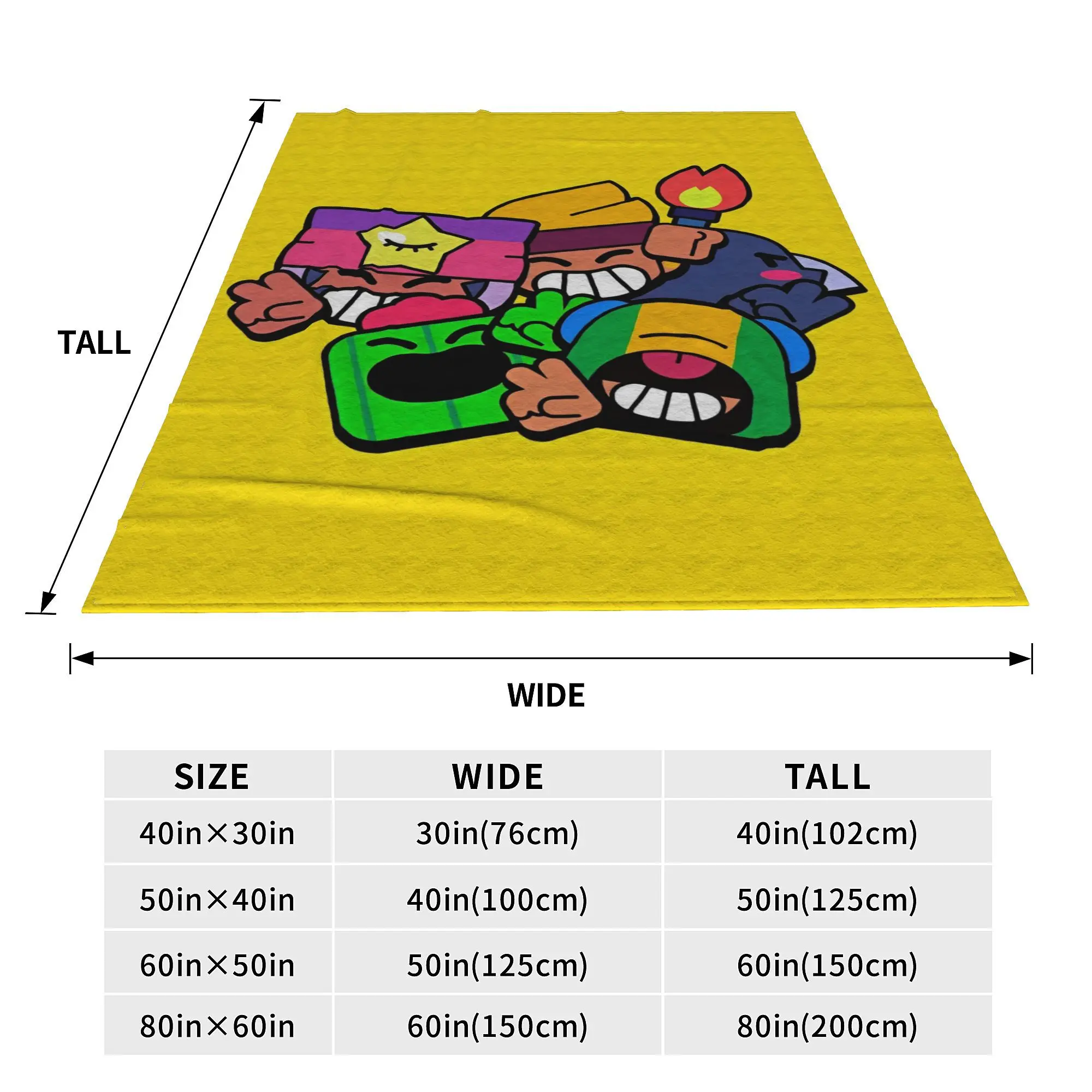 Одеяло Brawll Emz Spike Squeak игровое фланелевое одеяло с героями мультфильмов украшение