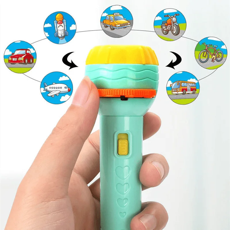 

Flashlight Projector Torch Lamp Toy Sleep Light Projection Lamp Christmas New Year Party Gifts for Children Kids