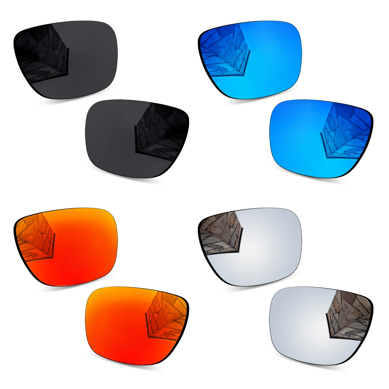Фото Сменные линзы премиум-класса для солнцезащитных очков Oakley Holbrook XL OO9417 59 мм – устойчивые к царапинам №1