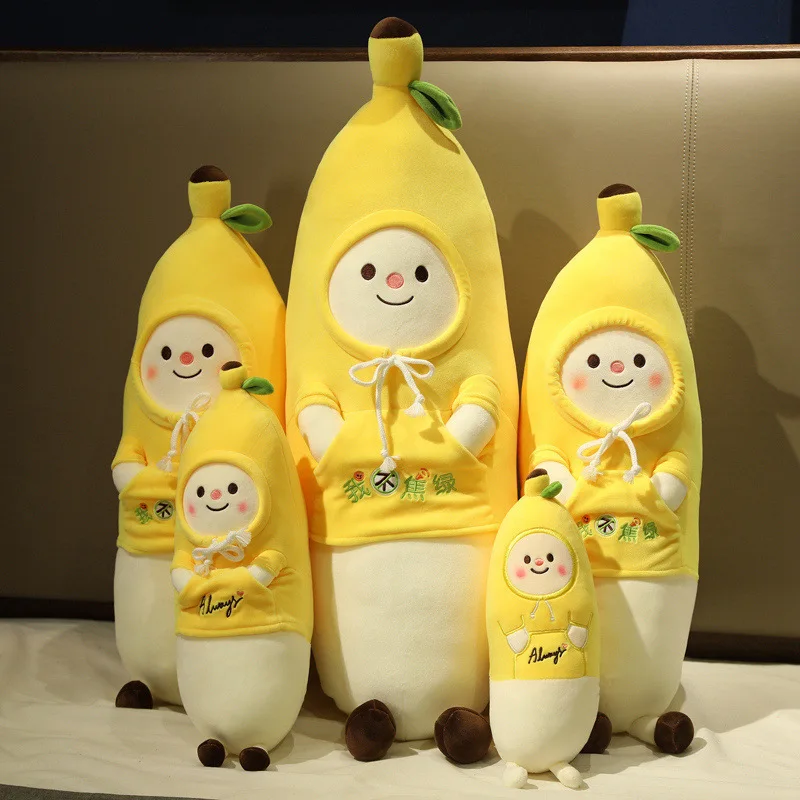 

Soft Plant Banana Pillow Stuffed Doll Cartoon Baby Figure Banana Plush Toy Kawaii Kids Home Decoration Christmas Gift