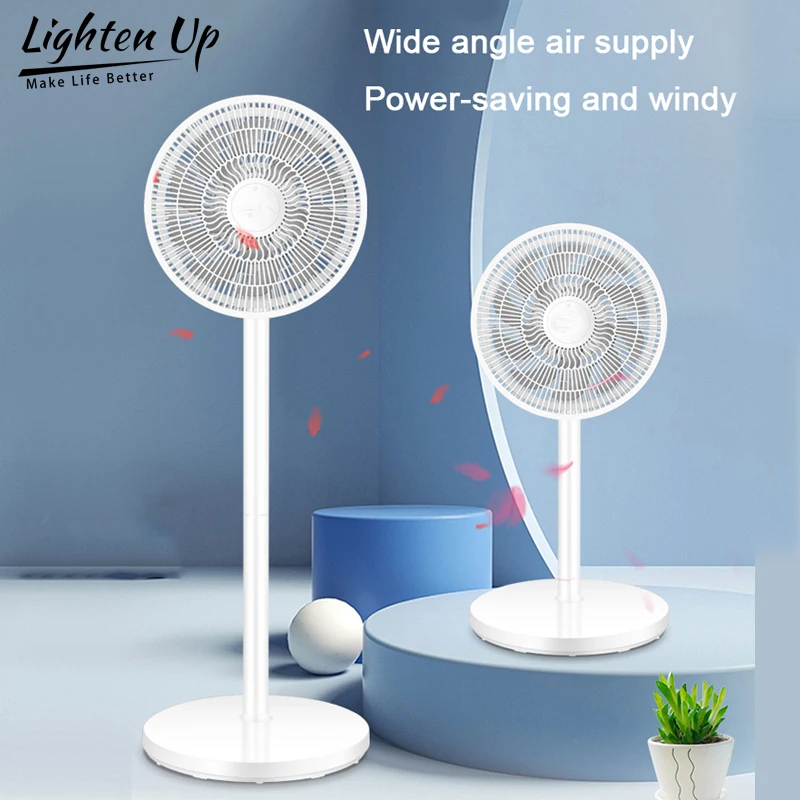 

14-дюймовый электрический вентилятор, домашний вертикальный бесшумный напольный вентилятор с дистанционным управлением, умный низкий уровень шума воздуха