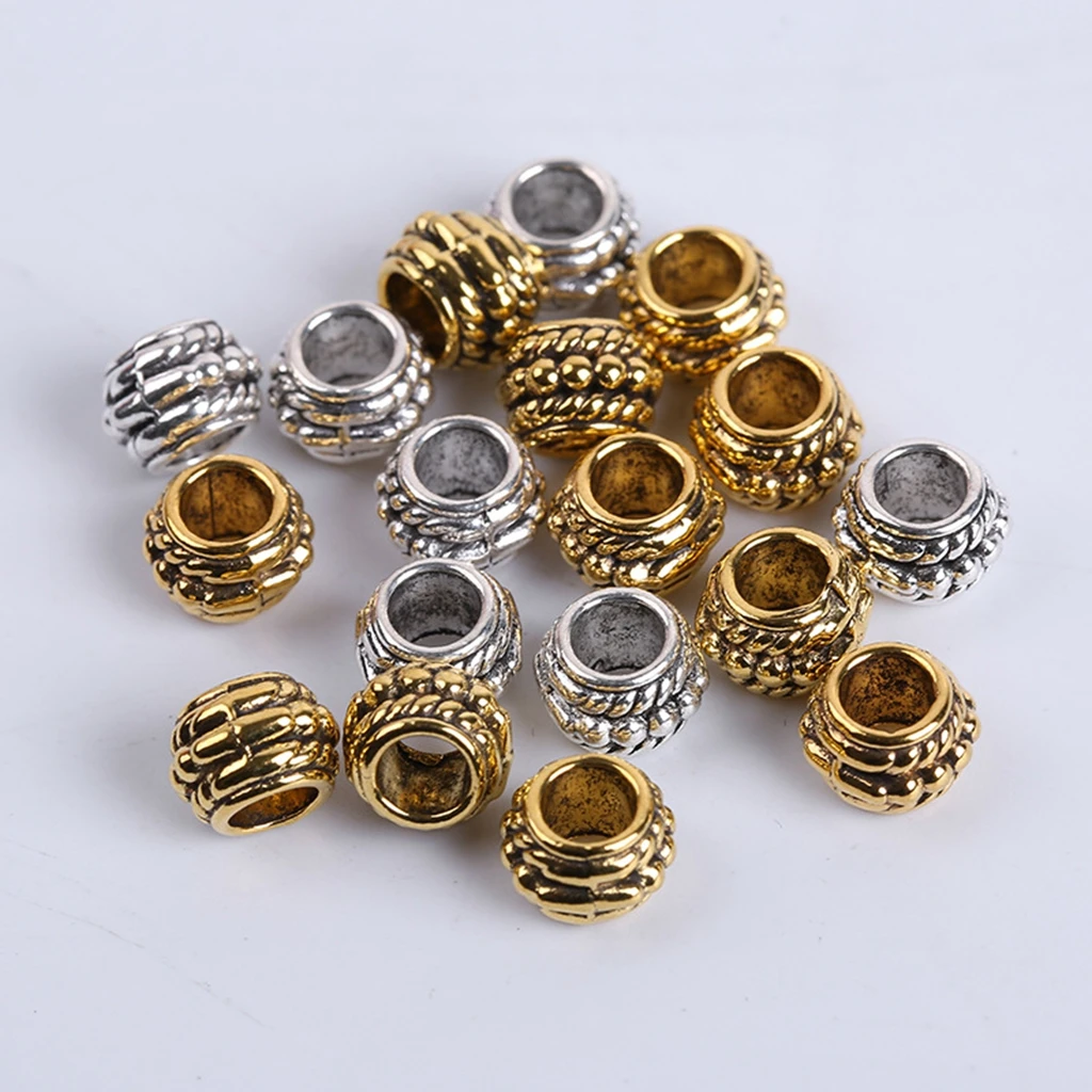 

30pcs/lotJS0748mm Zinc Alloy Wine Barrel Large Hole Beads DIY Handmade Beads