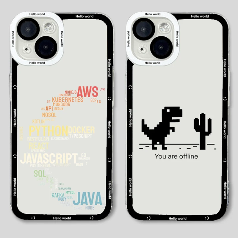 Чехол с забавным мультипликационным программатором для Samsung Galaxy S23 Ultra S22 S21 Plus S20 FE