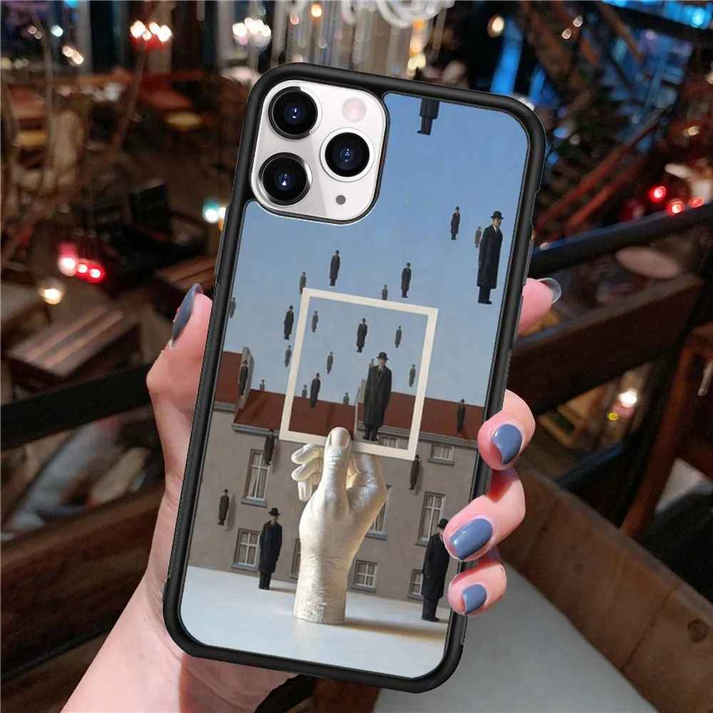 Силиконовый Гибридный Чехол R-Rene-Magrittes Для Samsung S10/S20/S30