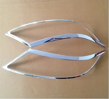 

Для Kia Sorento 2011-2014 ABS хромированная декоративная рамка для фар, накладка на переднюю фару, защитная полоса, автомобильные аксессуары