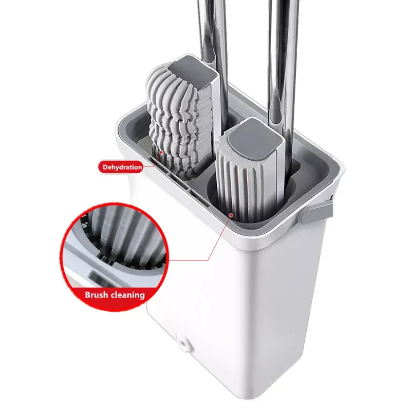

NEW2023 Free Shipping Swivel Mop With Bucket & Draine Sponge Free Hand Wash Lazy Squeeze Wringer Rubber Household Cleanin