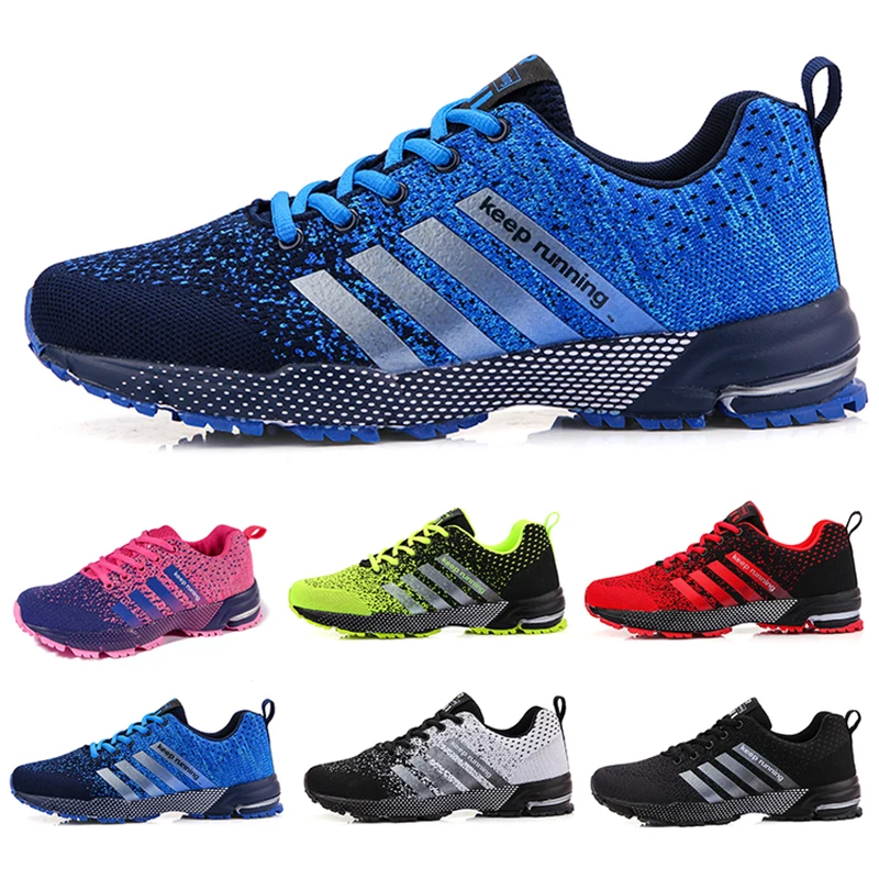 

Men Running Shoes Comfortable Non-Slip Stable Shock Absorption Light Couple Shoes Sneakers Mesh Breathable Casual Basket Homme