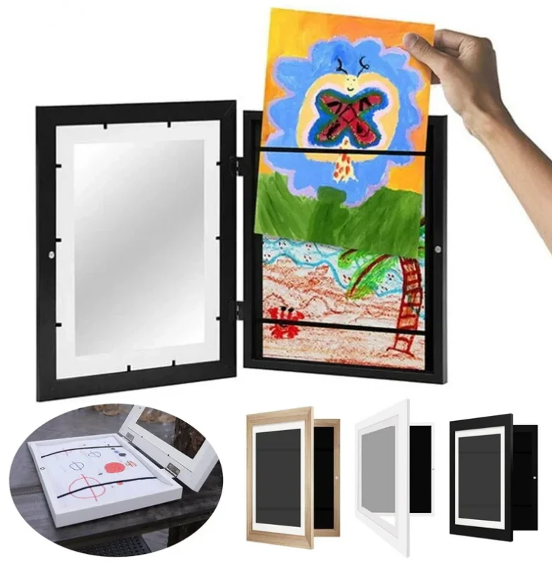 

Детские художественные Рамки, магнитная сменная Детская Рамка для рисования, фотографий, картин, дисплеев, домашний декор