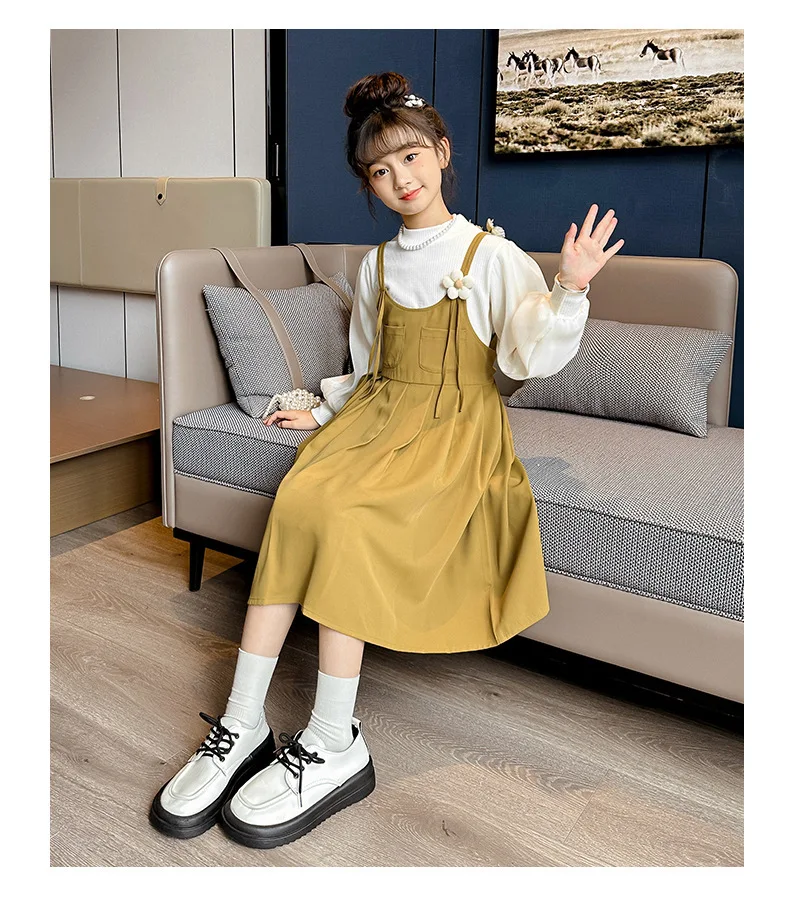 Костюм для девочек новинка 2023 весенне-осенние комплекты в Корейском стиле