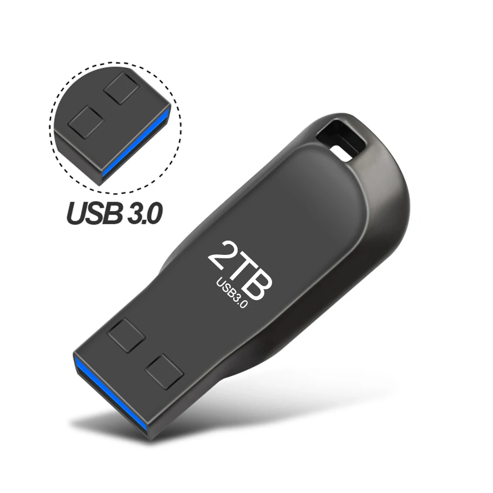 Фото Новинка 2022, Usb 3,0, флешка, флэш-накопитель, высокоскоростная флешка, ТБ, металлические водонепроницаемые Usb-флэш-накопители, 4 ТБ, флэш-память ... №3