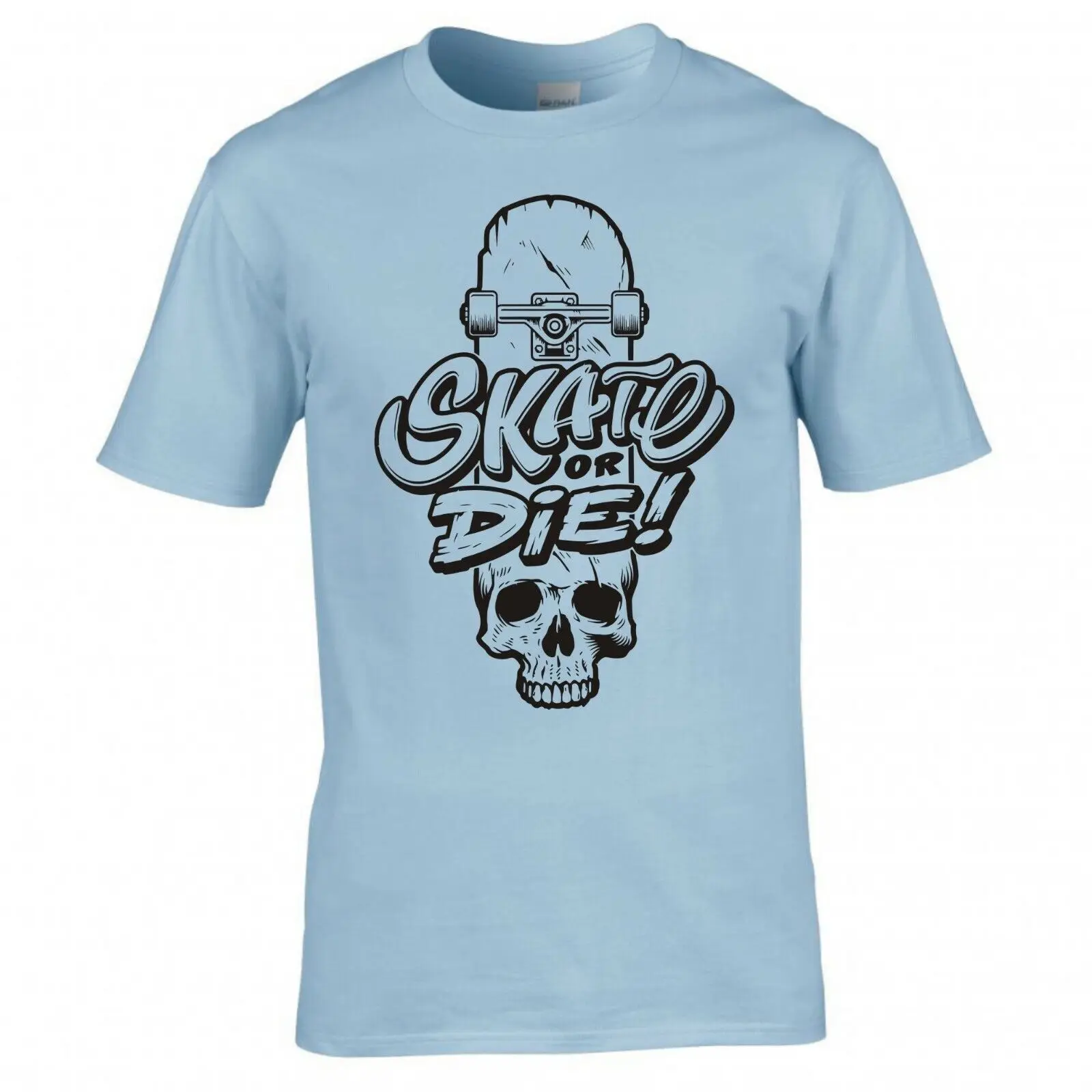 Футболка для скейтборда скейт или штамп Стандартный крой топы с коротким рукавом