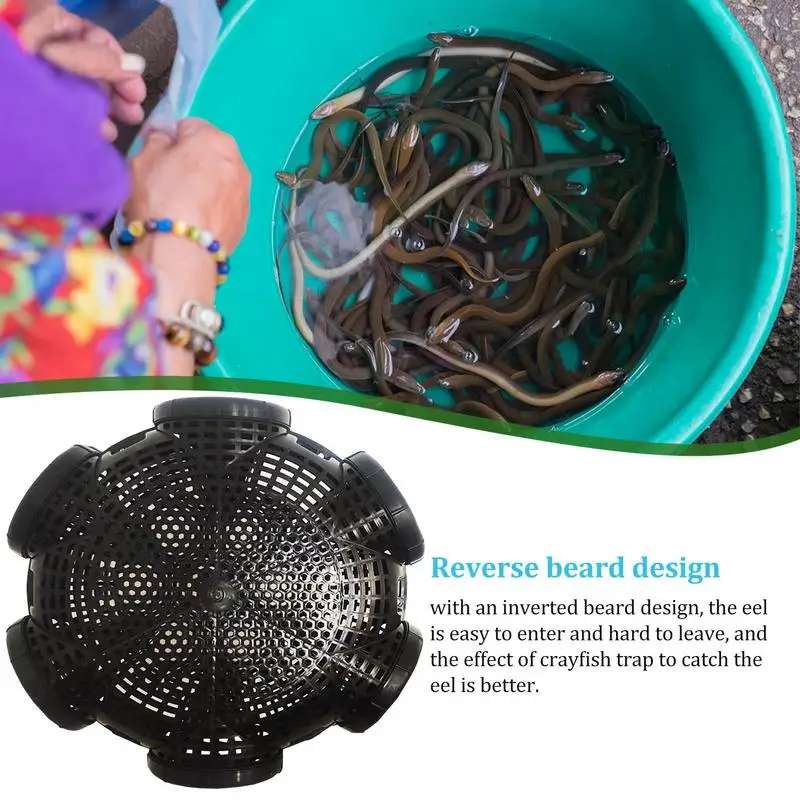 Портативная круглая ловушка для рыболовной приманки 6/8 отверстий клетка ловли