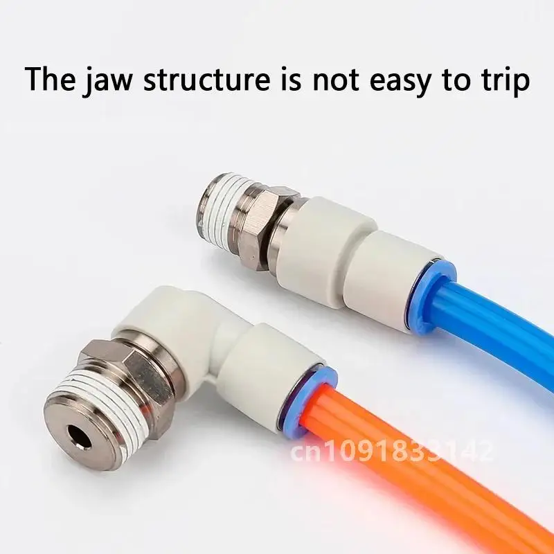 360° Rotary Connectors Pneumatic Air Fitting Swivel Joint High Speed Rotation 6/8/10/12mm MaleThread M5 1/4 1/2 Quick Coupling