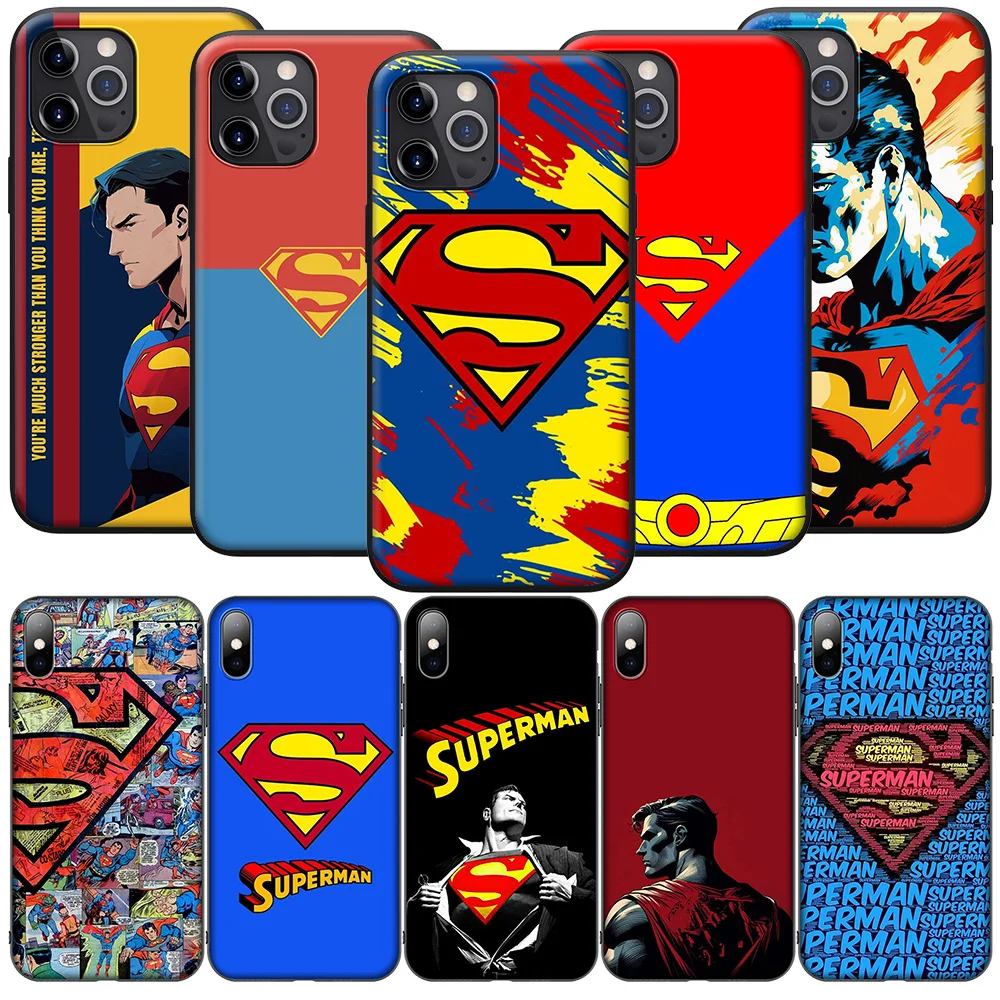 SA158 Superman Soft Case for iPhone 12 11 X XS XR Pro Max 6 6s Plus SE