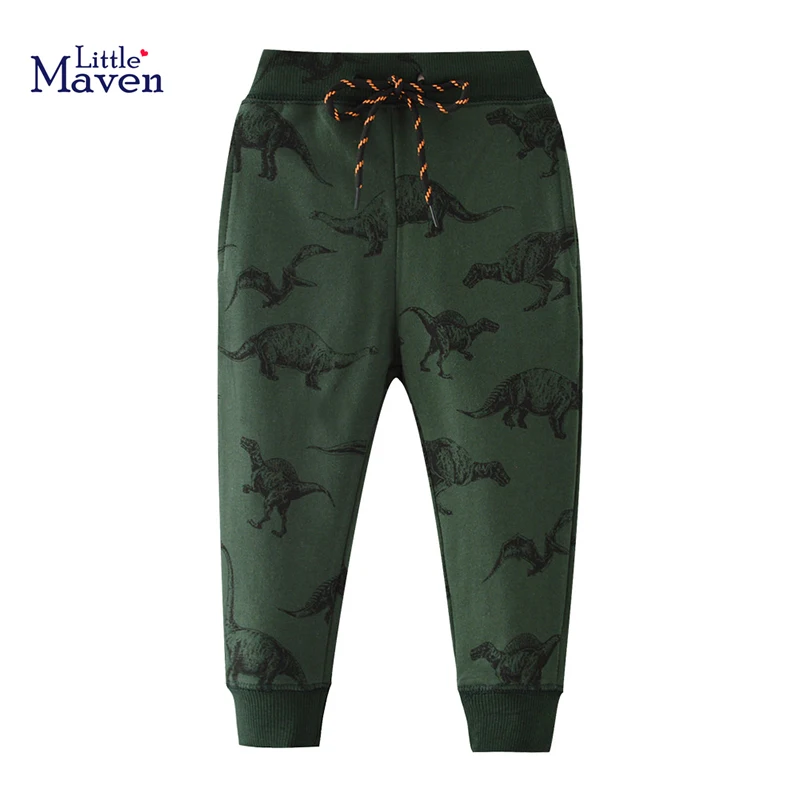 Little maven корейские хлопковые брюки до щиколотки из конопли для мальчиков