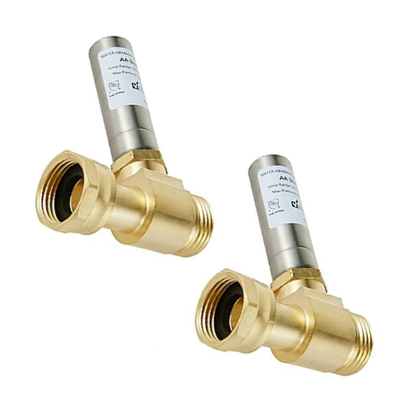 S-241 Stainless Steel Water Hammer Eliminator For Washing Machines 3/4 Inch Rotary Joint 2PCS