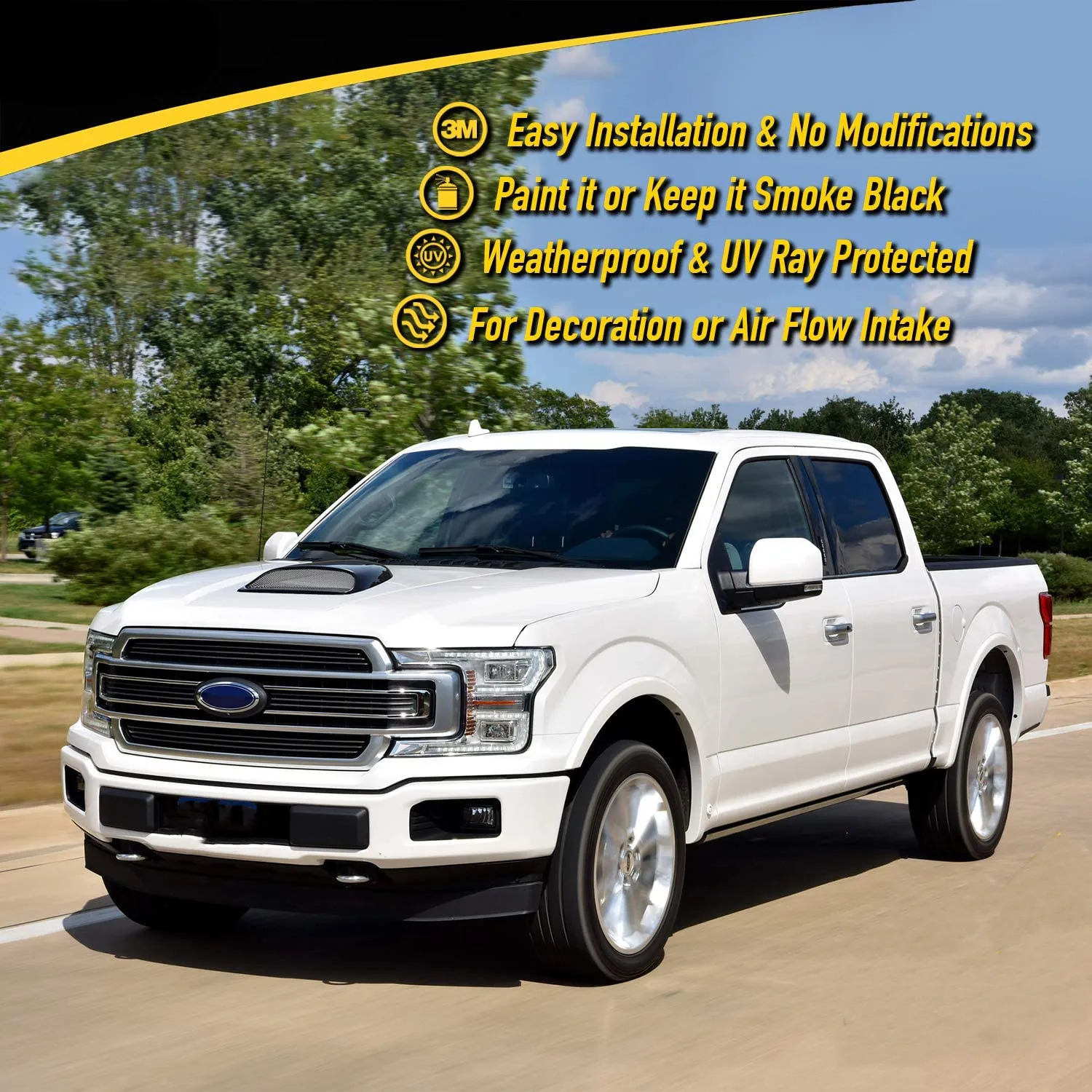 Автомобильный воздушный поток Впускной капюшон ковш вентиляционная крышка