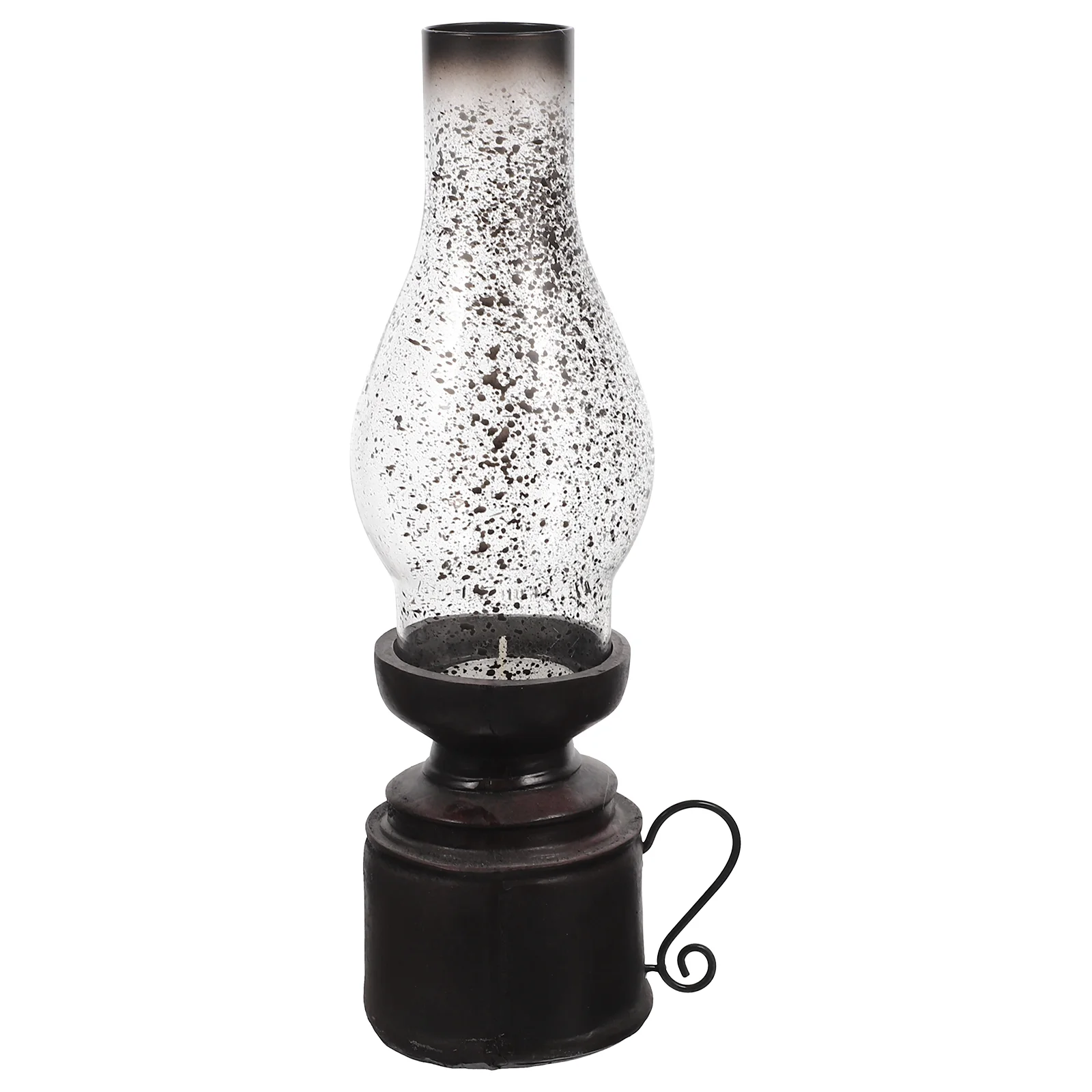 

Desk Topper Kerosene Light Shaped Candleholder Vintage Style Candlestick Desktop Candlestick Candleholder Candlelight Stand