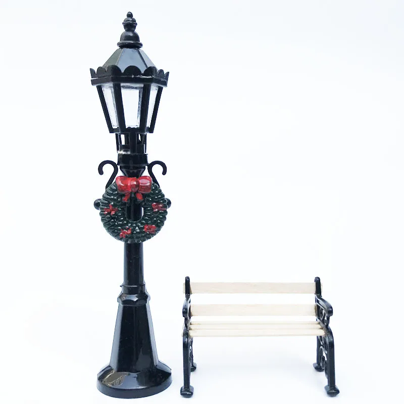 

Miniature Figurines for Resin Street Lamp Models Mini Street Light Models Street Lamp Models Miniature Christmas Decorations