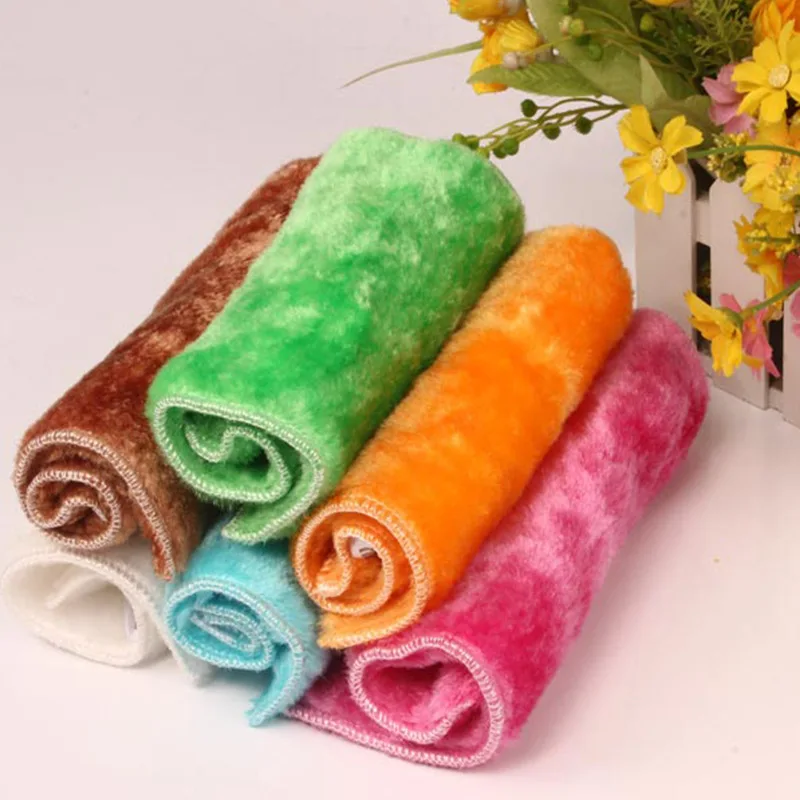 

Multifunction Bamboo Wipes Rags Kitchen Dishcloths Cleaning Dish Cloth Nonstick Oil Proof Wiping Rags Magic Cleaning Tools