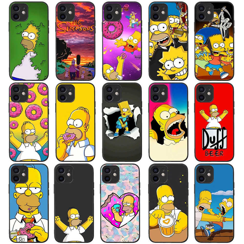 Мягкий чехол TS-69 S-SSimpsons Duffy для Xiaomi Redmi Note 6 8 9 12 12S 12C 11T Mi 9T 10 10S 10T Pro