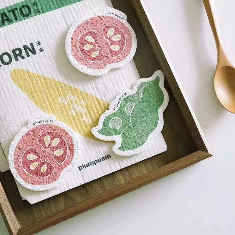 

Антипригарная хлопковая Губка из древесной целлюлозы, компрессионная Волшебная масляная многофункциональная кухонная тряпка, рулон полот...