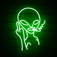 wanxing smokes alien design neon sige light personality led fun bar restaurant indoor clubhouse advertising wall decoration gift