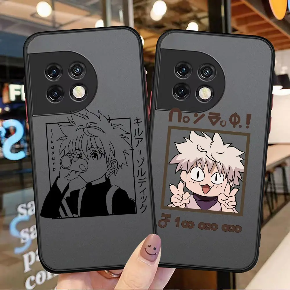 

Anime Hunter x Hunters Matte Phone Case For OnePlus 10 9 8T 8 7T 7 6T 6 5T 5 Nord N100 N10 CE2 CE 2 5G Black Silicone Funda Capa