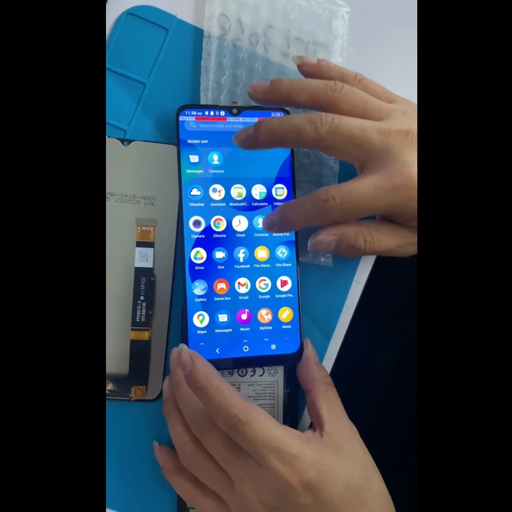 Фото Оригинальный ЖК-дисплей 6,75 дюйма для ZTE Blade V50 Vita 8550, ЖК-дисплей + сенсорный экран в сборе для ZTE V50Vita, ЖК-дисплей с рамкой №1