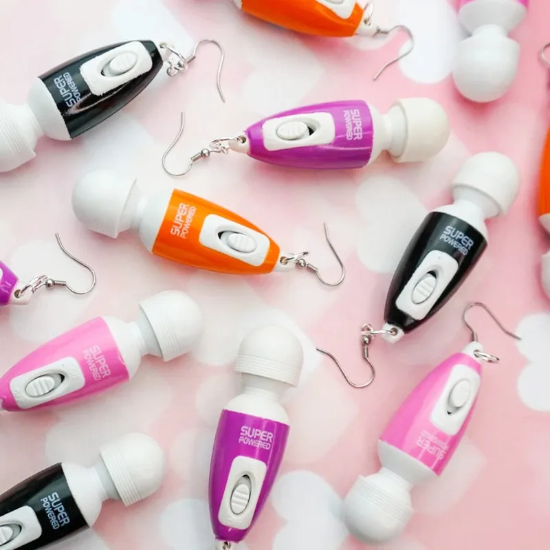 

Новые портативные мини-вибрирующие Подвесные серьги, новые серьги, подарки для друзей, персонализированные карнавальные Клубные Инструмен...