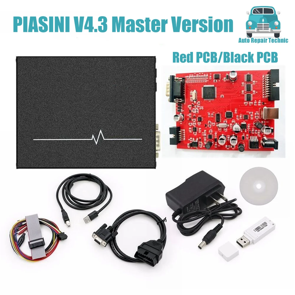 PIASINI V4.3 Master Version Upgrade Red PCB USB Dongle Auto Serial Suite ECU Programmer No Need Activated Support More Vehicles