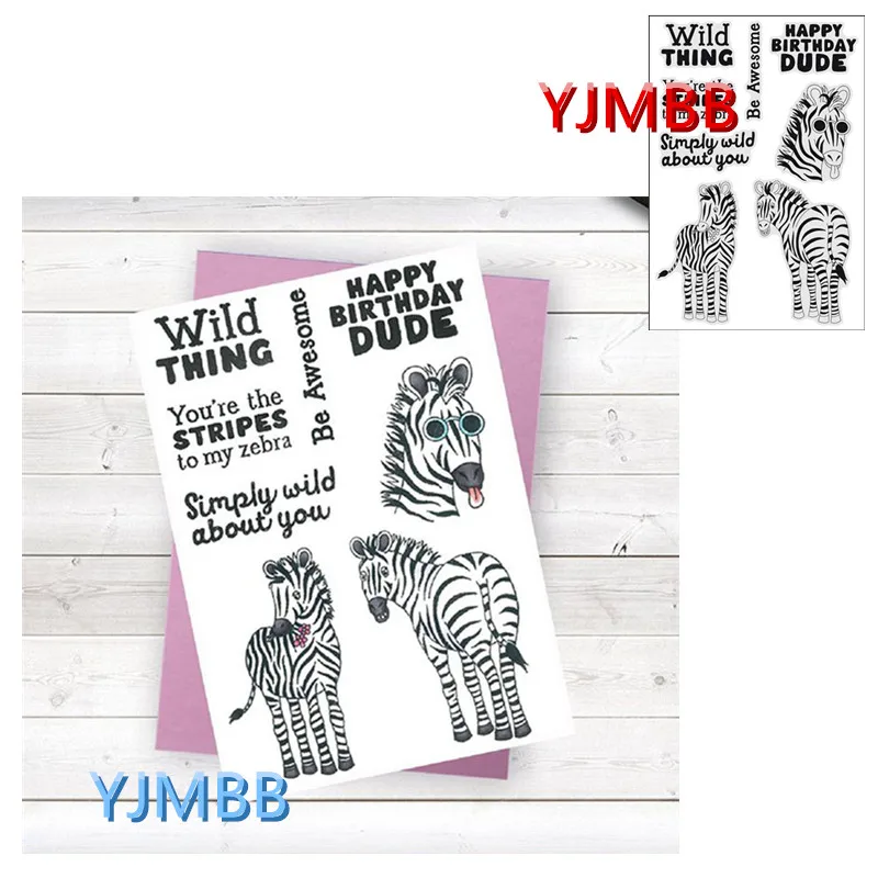 

YJMBB 2022 новые металлические штампы с изображением зебры для рукоделия, тисненые бумажные открытки для рукоделия