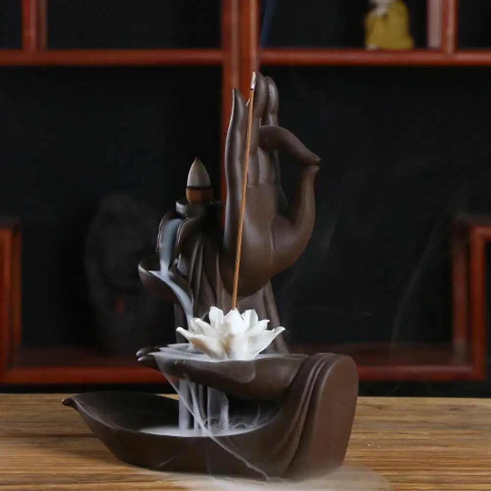 

Useful Backflow Incense Holder Delicate Exquisite Workmanship Lightweight Incense Burner for Yoga Room