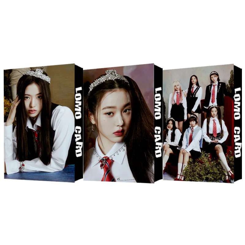 

Kpop IVE New Album LOVE DIVE The Same Small Card An Yu Zhen Boxed Card Jang Won Young Polaroid Photo Card Around The Fan Gift