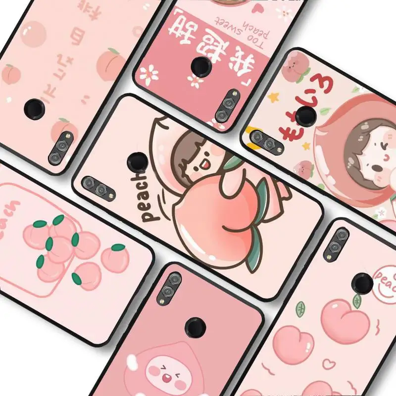 

cute girl Peach Phone Case for Redmi 8 9 9A for Samsung J5 J6 Note9 for Huawei NOVA3E Mate20lite cover