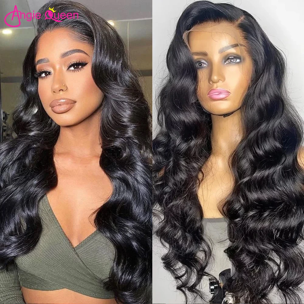 13x4 Body Wave Lace Front Wig 30 Inch Transparent Lace Frontal Wig Human Hair Wigs For Women Pre Plucked Wavy Lace Part Wig