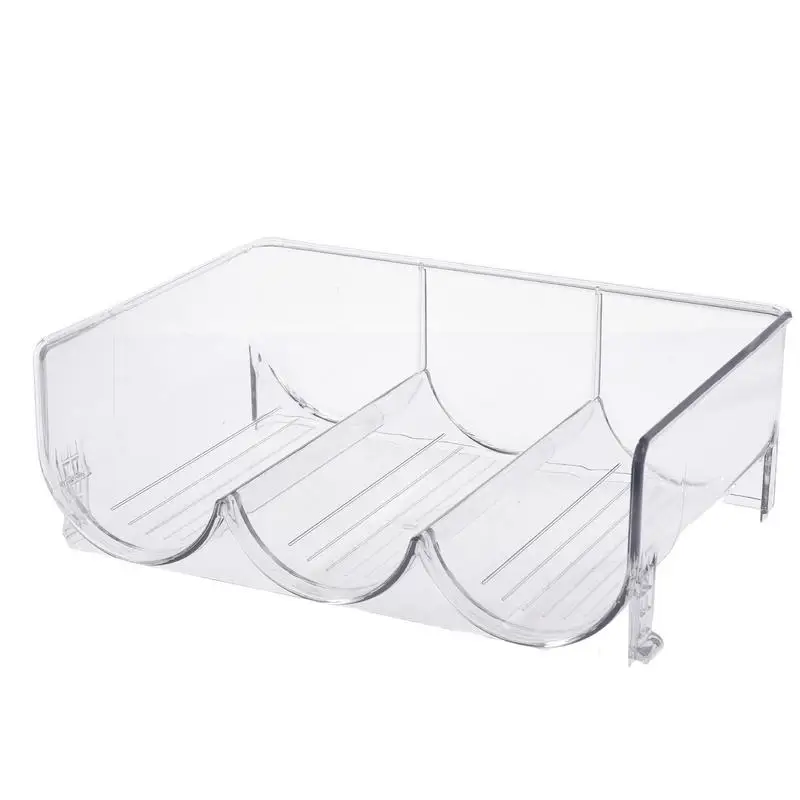 

Water Bottle Organizer Rack Countertop Beverage Bottle Storage Rack Stackable Bin Holder Cupboard Organizers Kitchen Fridge Tool