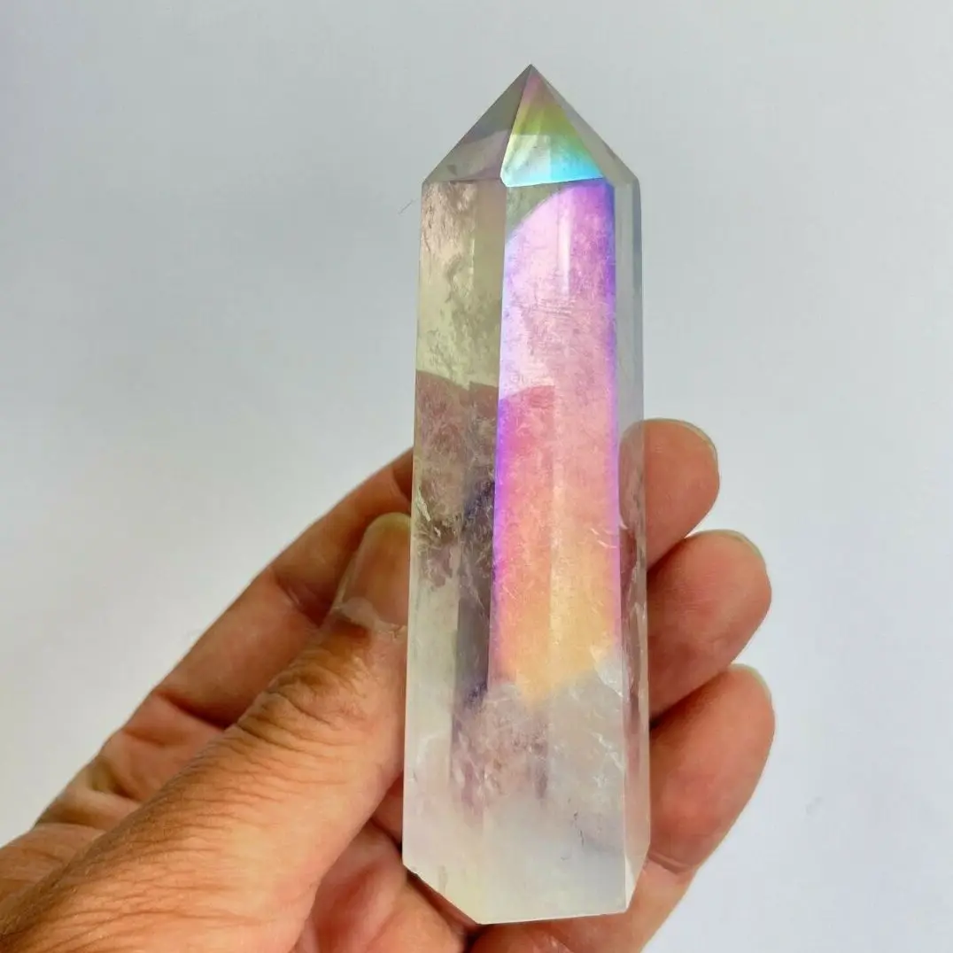 

Beautiful Aura Clear Quartz tower Healing Energy Stone Home Decoration Office Accessories