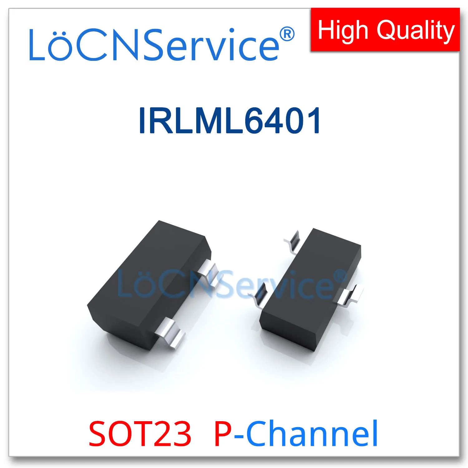 LoCNService 3000 шт. IRLML6401 SOT23 P-Channel 12V Rds 65mR 90mR с высоком качеством Сделано в Китае оптовой